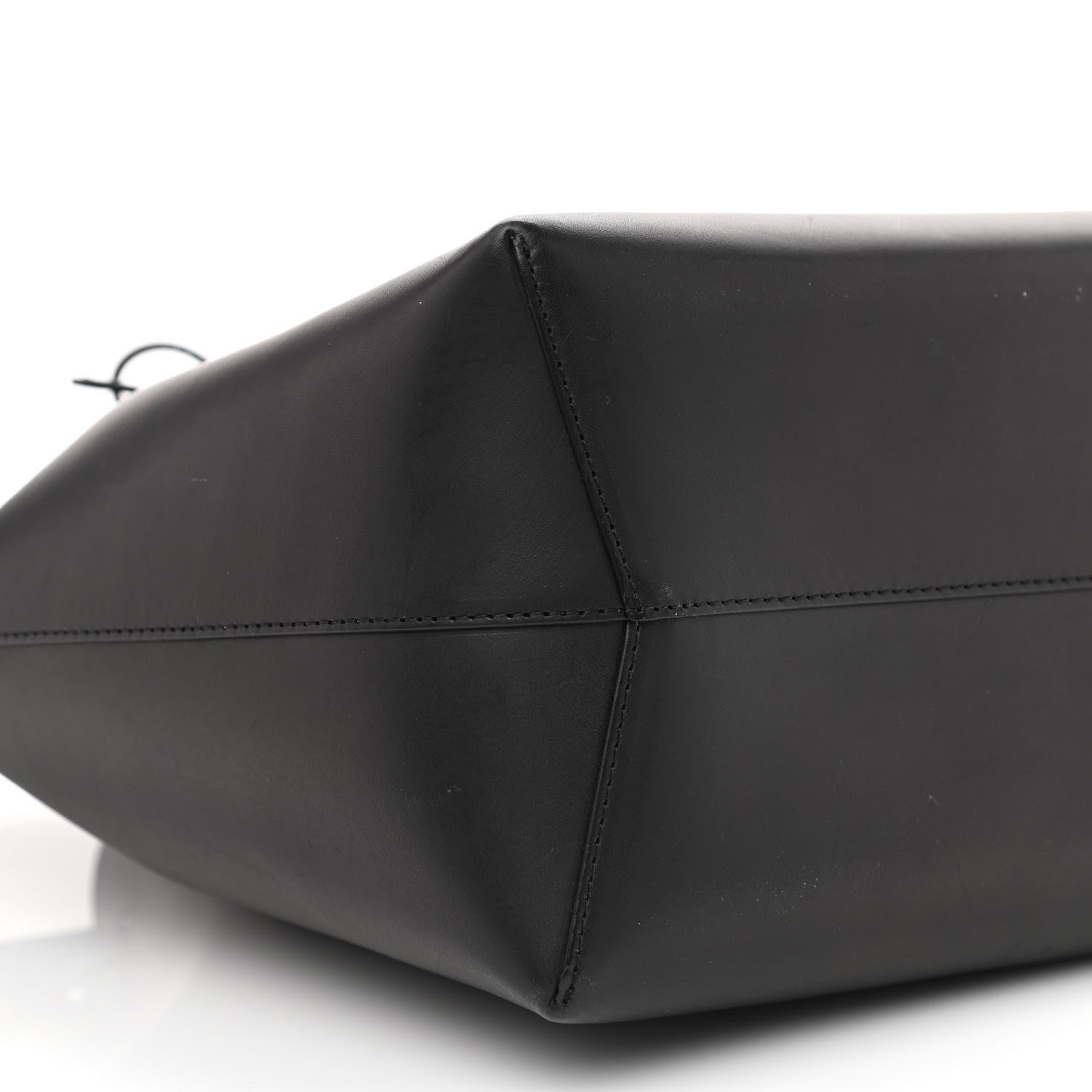 Mansur Gavriel Vegetable Tanned Calfskin Bucket Bag Black Ballerina 10 of 13