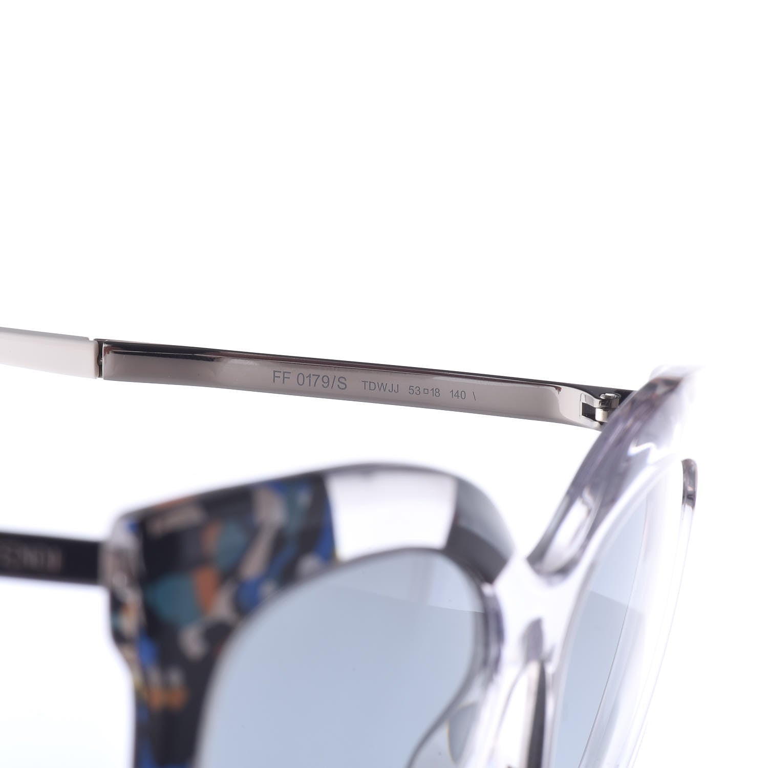 Fendi Oversized Jungle Sunglasses FF 0179/S Transparent Honey 5 of 6