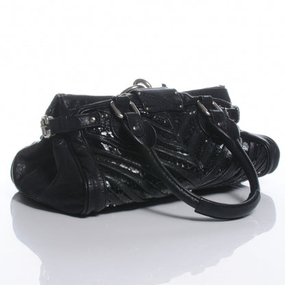 Chloe Python Chevron Paddington Black 3 of 9