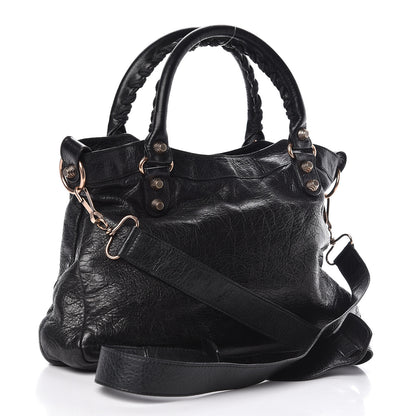 Balenciaga Agneau Giant 12 Rose Gold Hardware Town Black 3 of 11