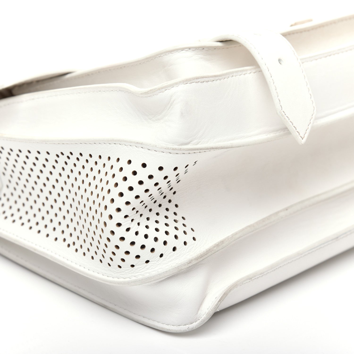 Proenza Schouler Lambskin Perforated Tiny Optic White 6 of 10
