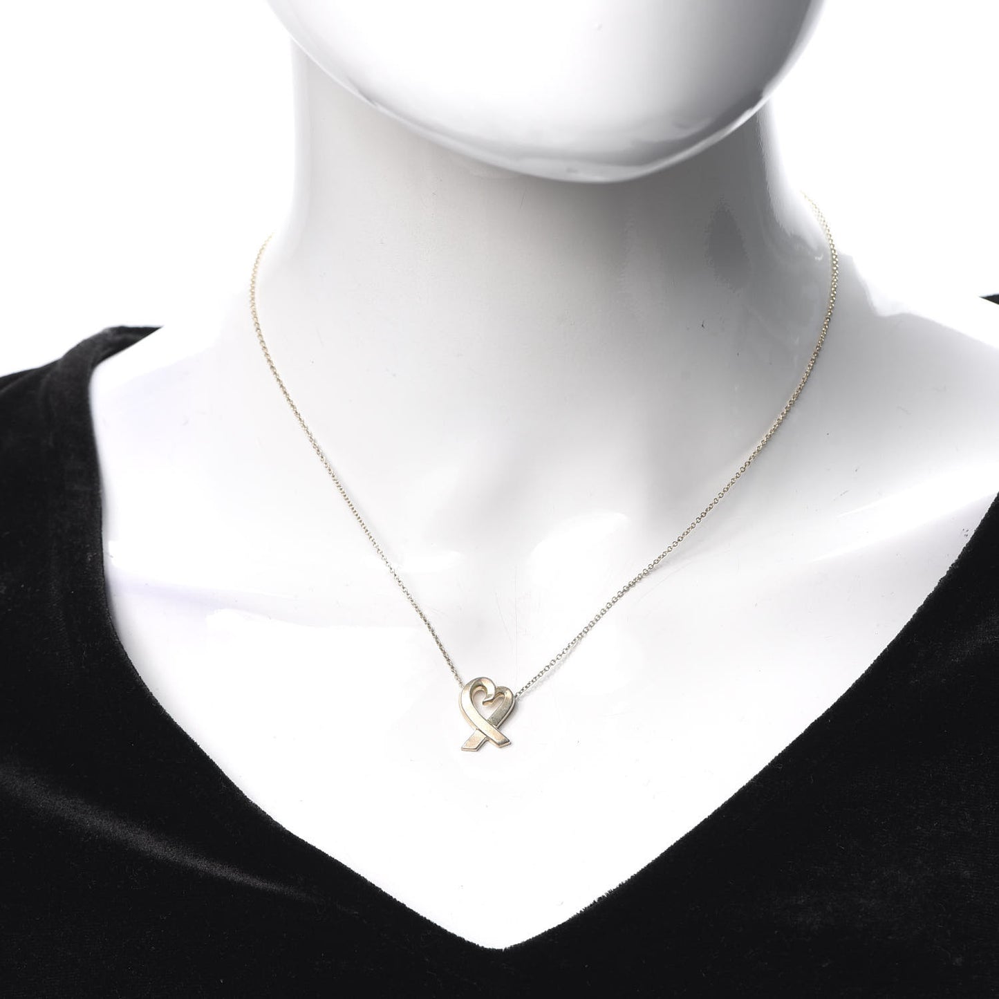 Sterling Silver Small Paloma Picasso Loving Heart Pendant Necklace
