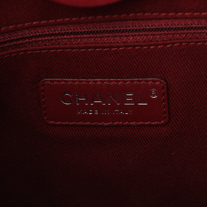 Chanel Canvas Mini Deauville Tote Red 6 of 17