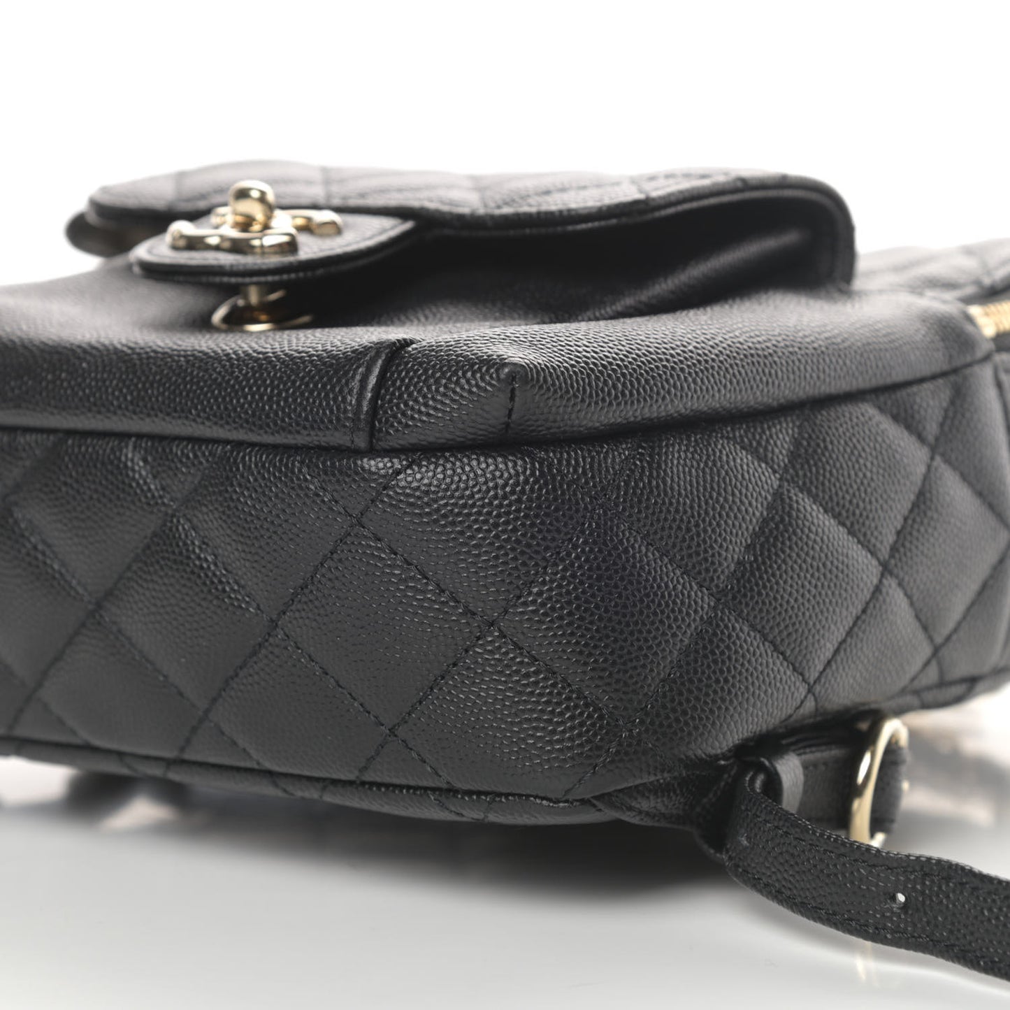 Caviar Quilted Small CC Day Backpack Black