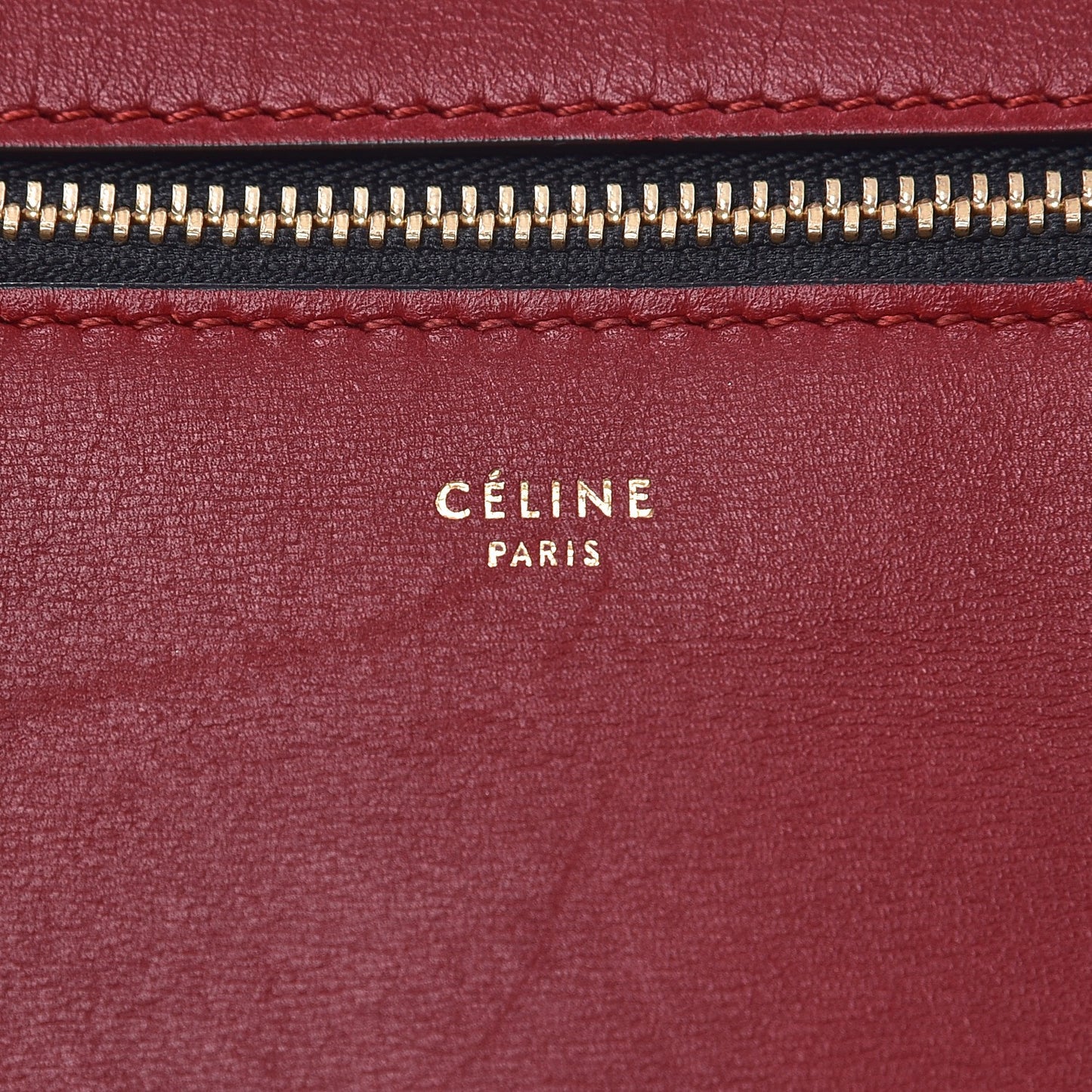 Smooth Calfskin Medium Edge Shoulder Bag Red