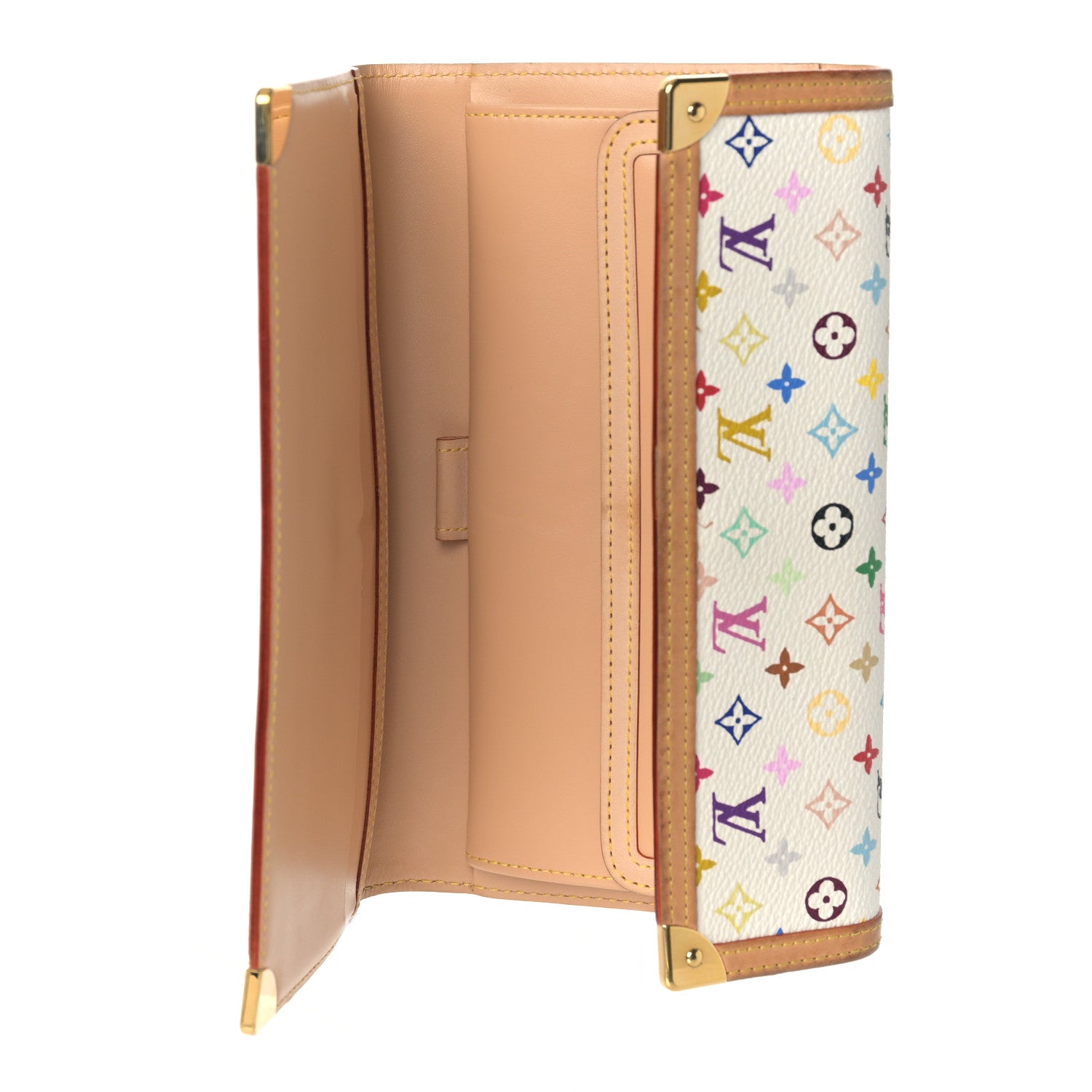 Louis Vuitton Monogram Multicolor Porte Tresor International Wallet White 5 of 10