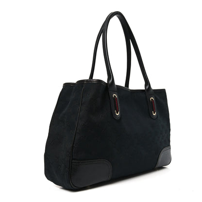 Gucci Monogram Medium Princy Tote Black 2 of 9