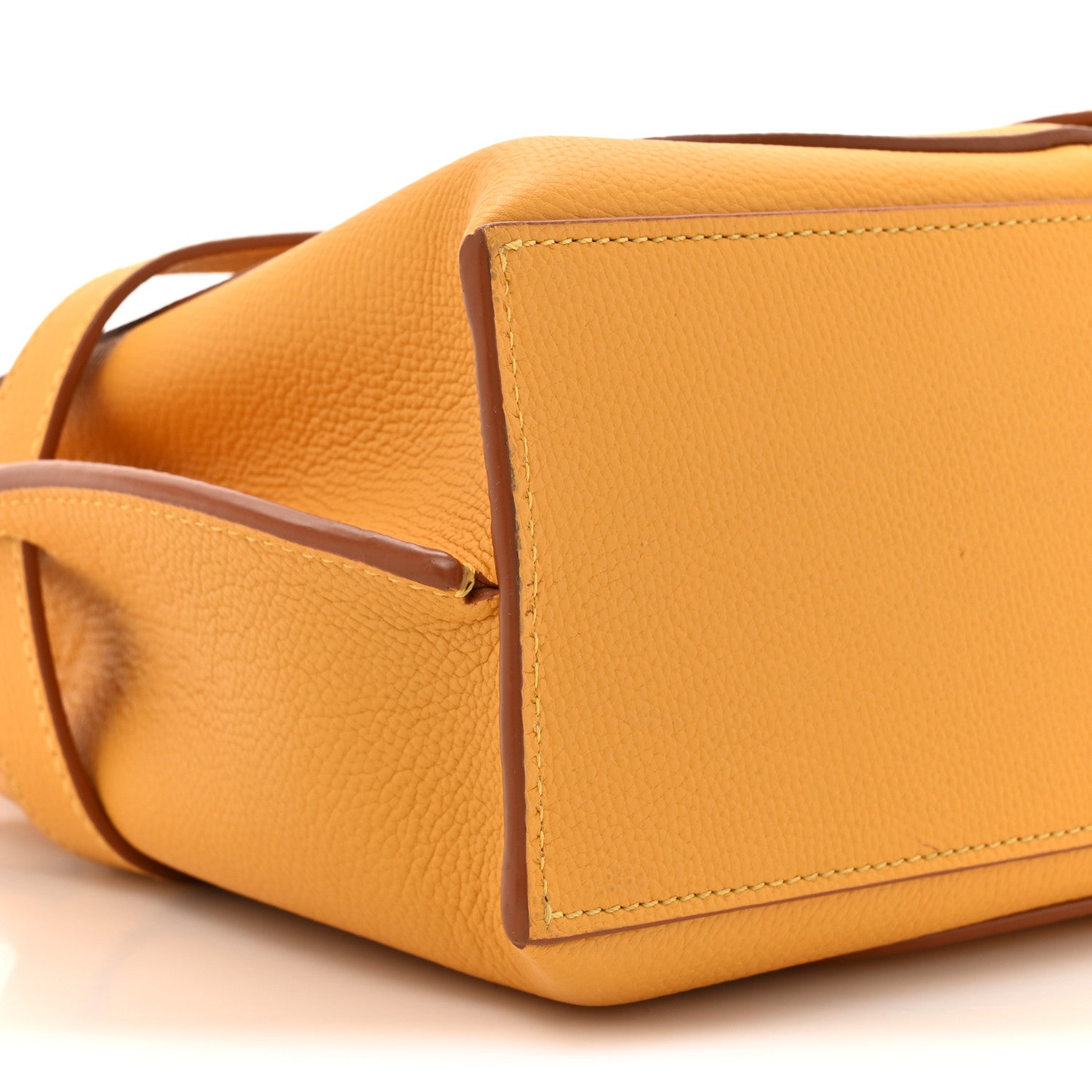 Loewe Calfskin Mini Gate Tote Mustard Yellow 10 of 15