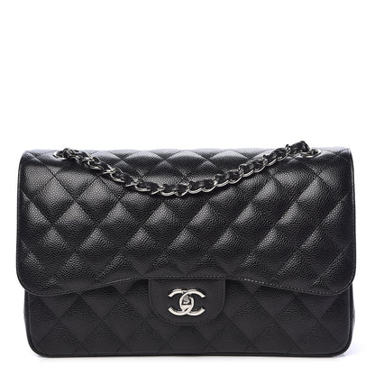 Chanel Caviar Quilted Jumbo Double Flap Black 1 of 11