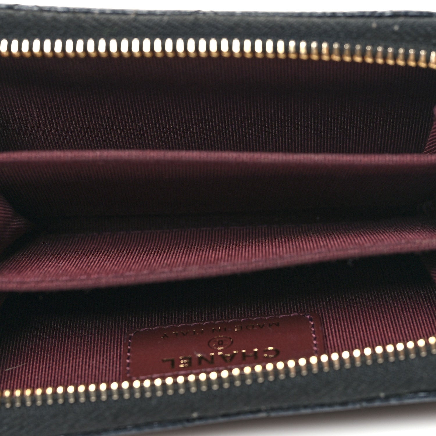 Chanel Caviar Quilted Zip Coin Purse Black 5 of 9