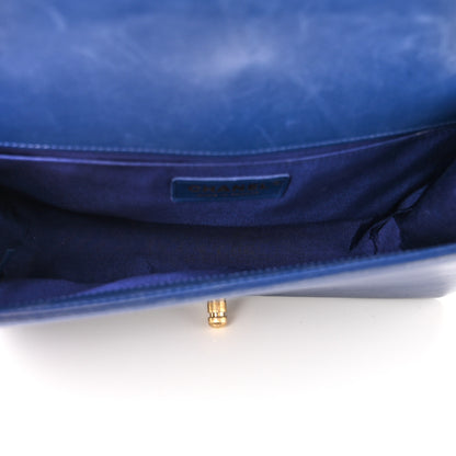 Chanel Lambskin Quilted Medium Boy Flap Blue 5 of 16