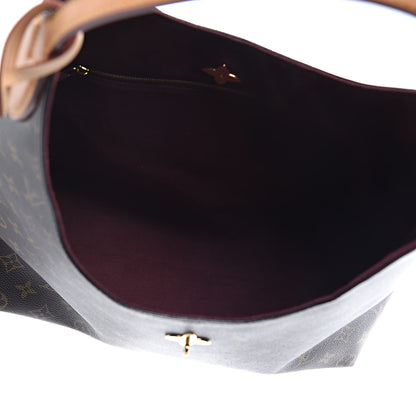 Louis Vuitton Monogram Flower Hobo Beige 6 of 12