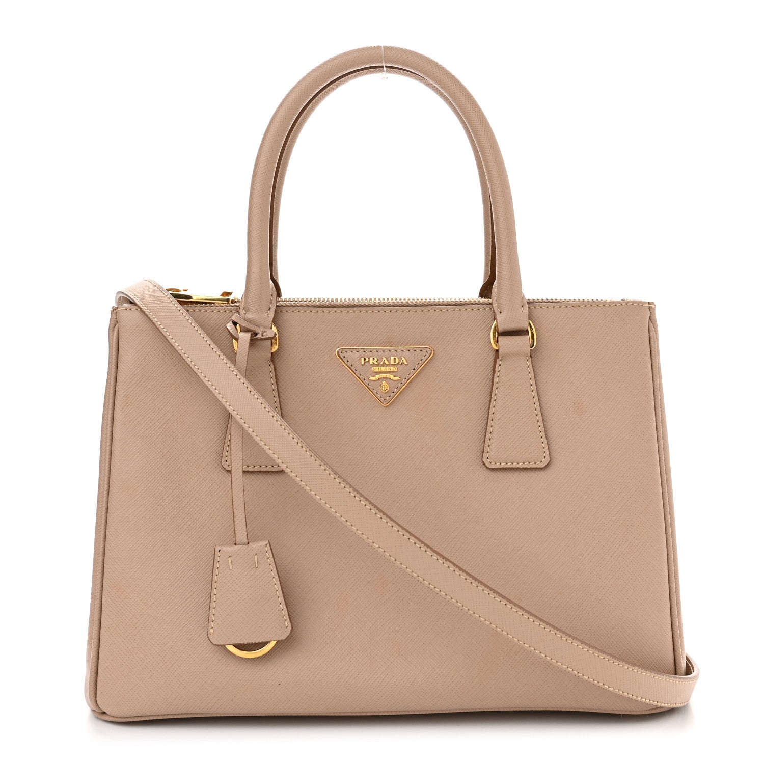 Prada Saffiano Small Galleria Double Zip Tote Cammeo 1 of 11
