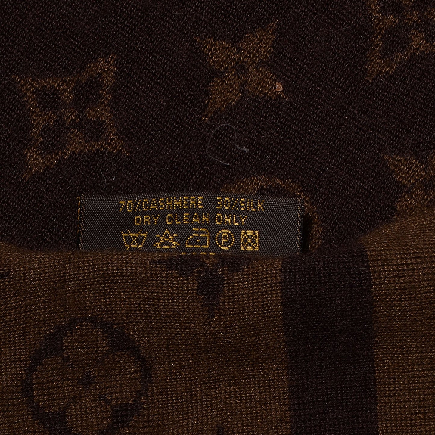 Cashmere Silk Monogram Scarf