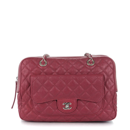 Chanel Caviar Quilted Large Paradoxal Camera Case Red 1 of 8