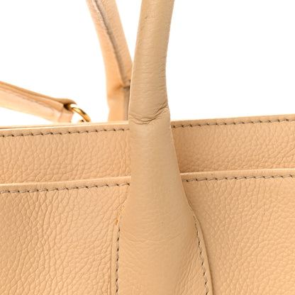 Chanel Calfskin Cerf Executive Shopper Tote Beige 19 of 23
