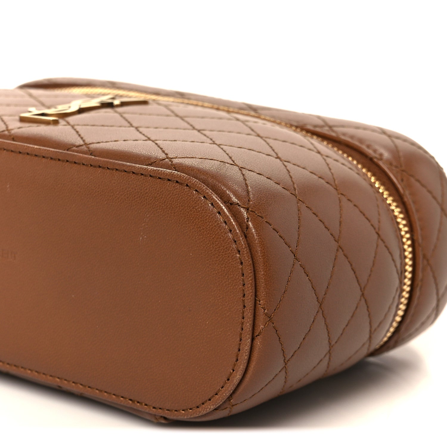 Saint Laurent Lambskin Quilted Mini Gaby Vanity Case Fox 10 of 11
