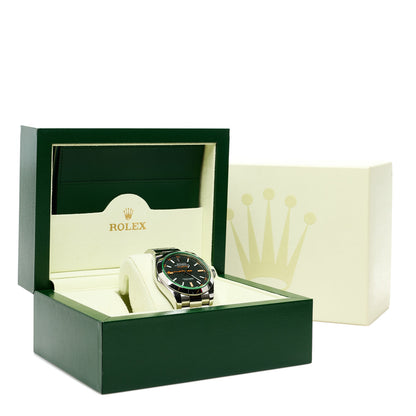 Rolex Stainless Steel 40mm Oyster Perpetual Milgauss Watch Black Dial 116400GV 5 of 5