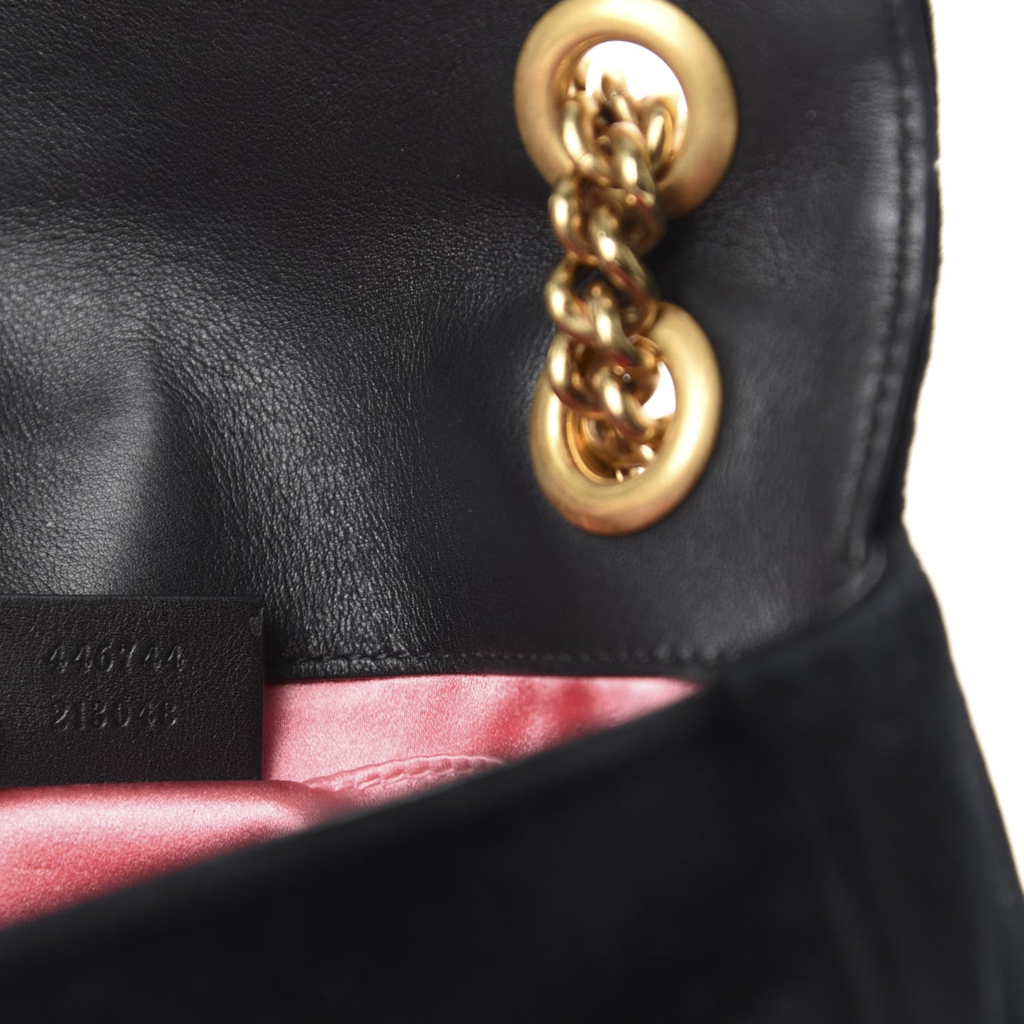 Velvet Matelasse Mini GG Marmont Shoulder Bag Black