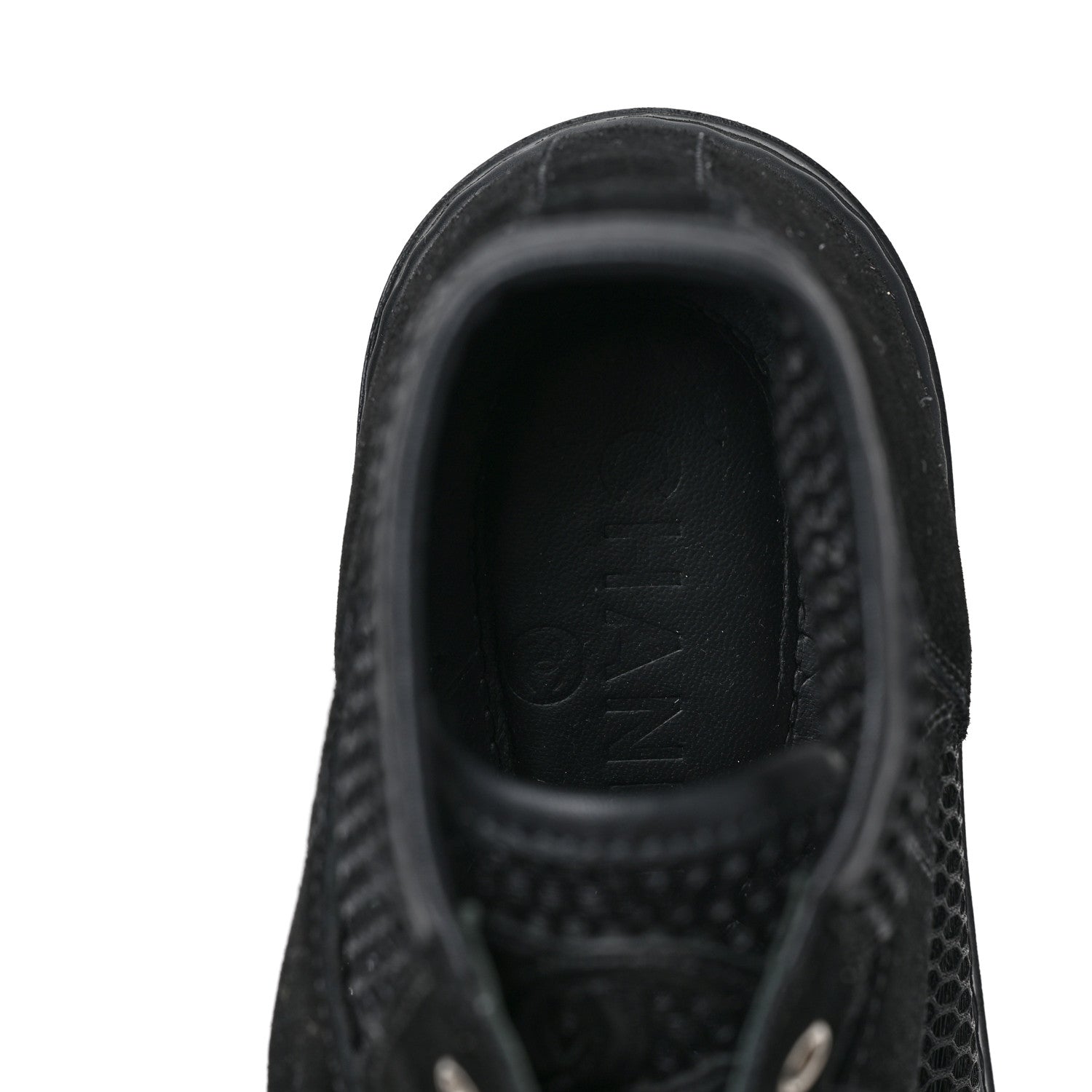 Chanel Mesh Suede High Top Sneakers 37 Black 7 of 7