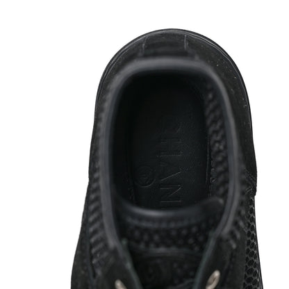Chanel Mesh Suede High Top Sneakers 37 Black 7 of 7