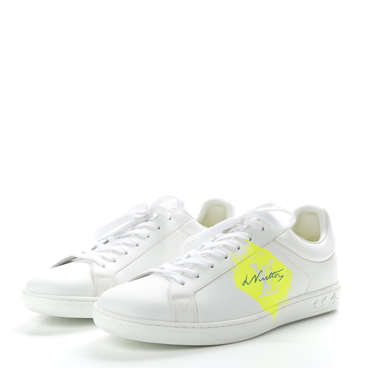 Calfskin Mens Luxembourg Sneakers 8 Yellow