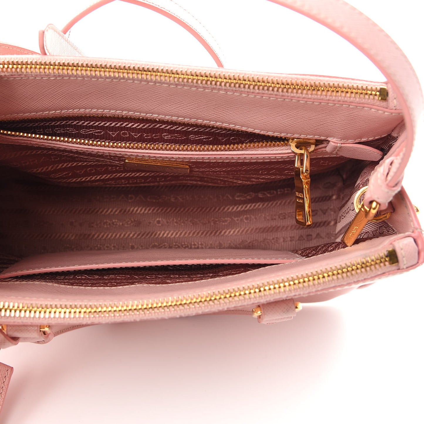 Saffiano Small Galleria Double Zip Tote Orchidea