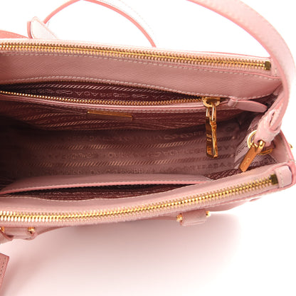 Prada Saffiano Small Galleria Double Zip Tote Orchidea 5 of 13