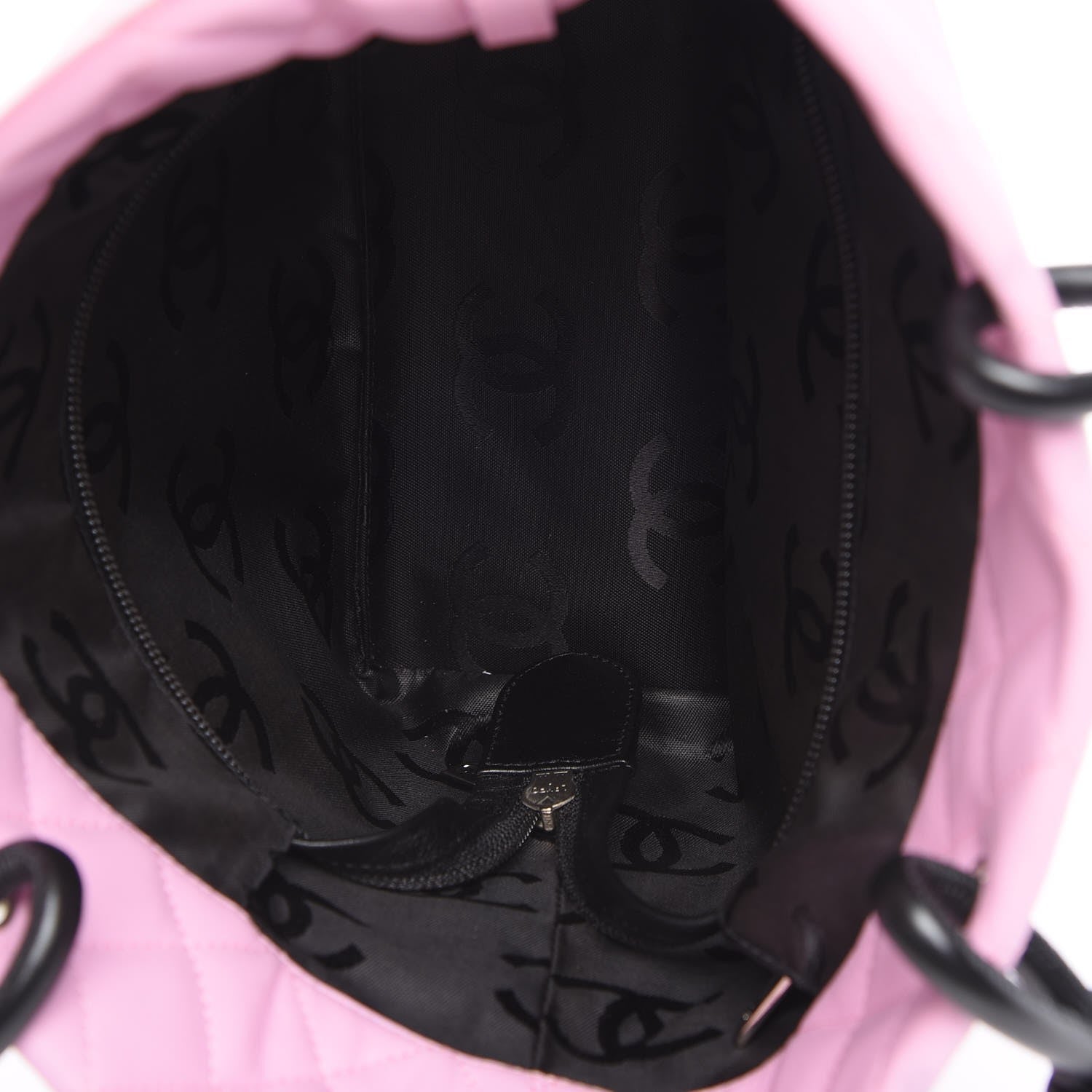 Chanel Calfskin Quilted Medium Cambon Tote Pink Black 5 of 12