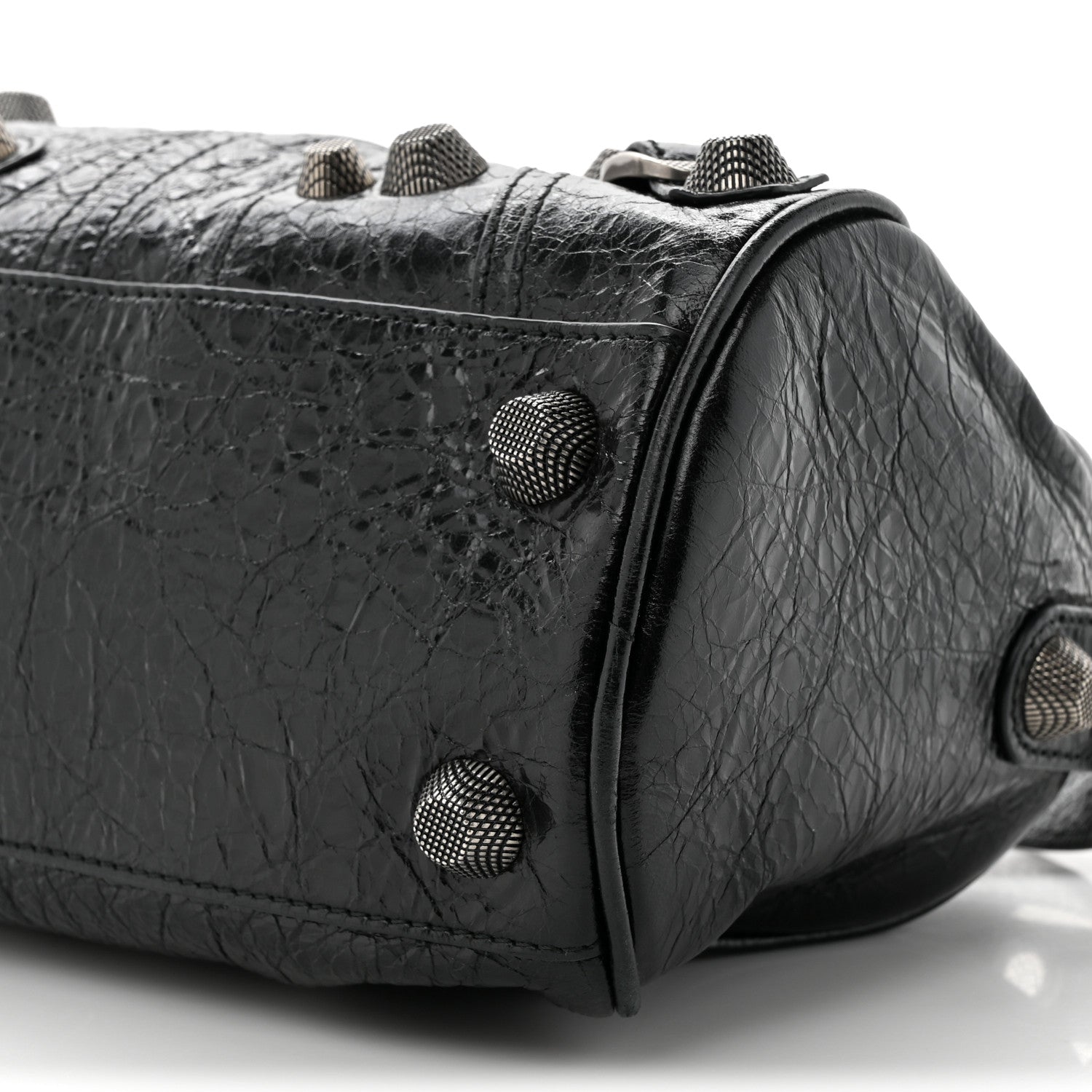 Balenciaga Agneau Arena Le Cagole Cylinder Bag Black 1550943