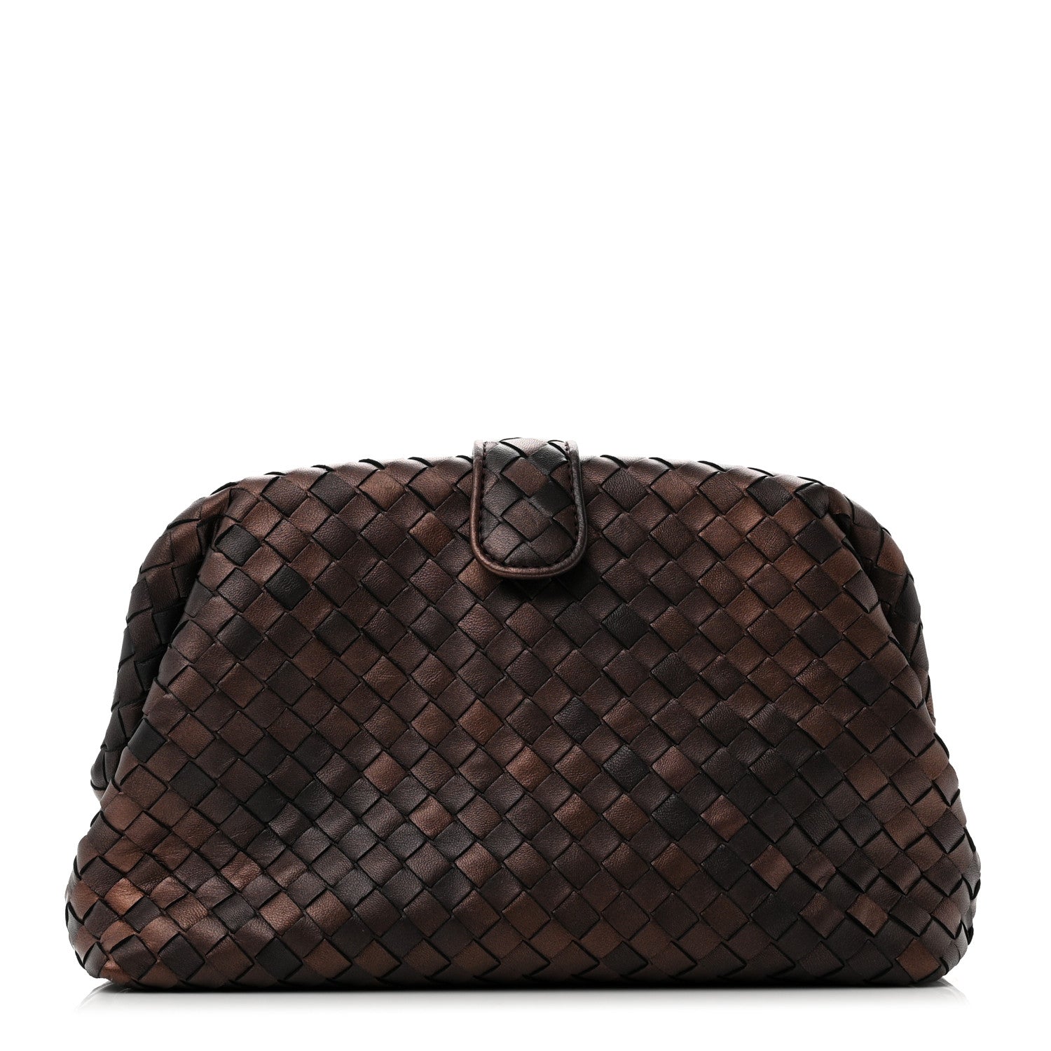 Bottega Veneta Nappa Intrecciato The Lauren 1980 Clutch Dark Bronze 1 of 7
