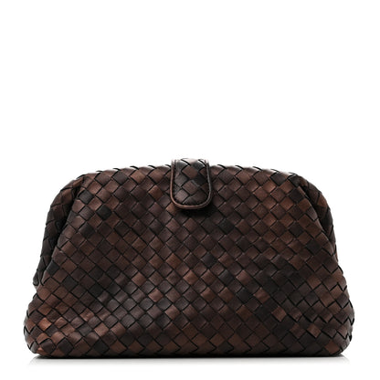 Bottega Veneta Nappa Intrecciato The Lauren 1980 Clutch Dark Bronze 1 of 7