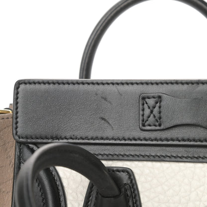 Celine Bullhide Calfskin Nano Tri-Color Luggage White 13 of 13