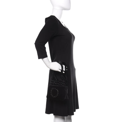 Stella McCartney Velvet Crystal Logo Knotted Tote Black 2 of 9