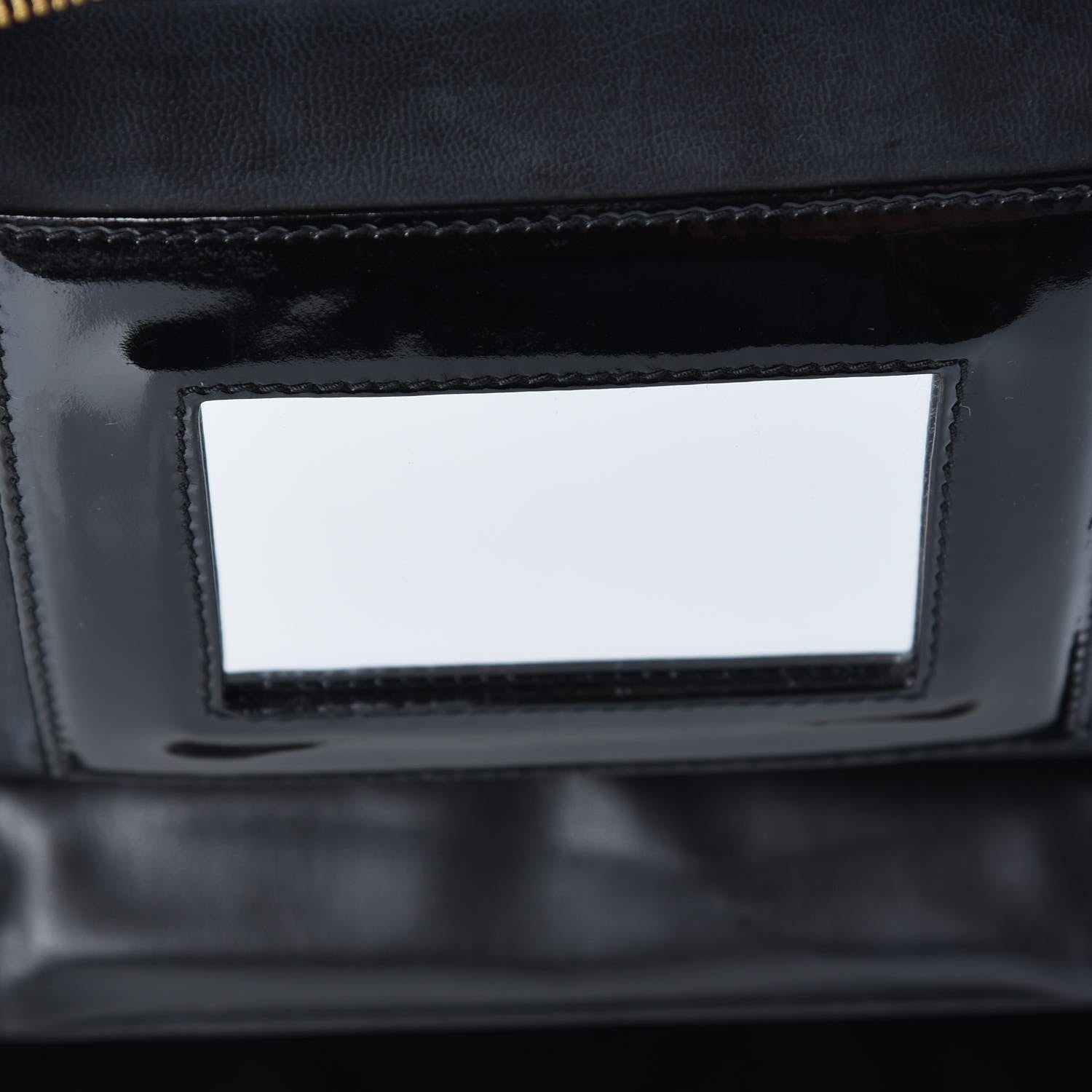 Chanel Patent Large Cosmetic Train Case Black 8 of 8