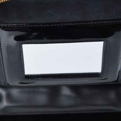 Chanel Patent Large Cosmetic Train Case Black 8 of 8