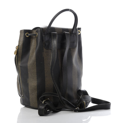 Fendi Coated Canvas Pequin Drawstring Backpack Tobacco 2 of 9
