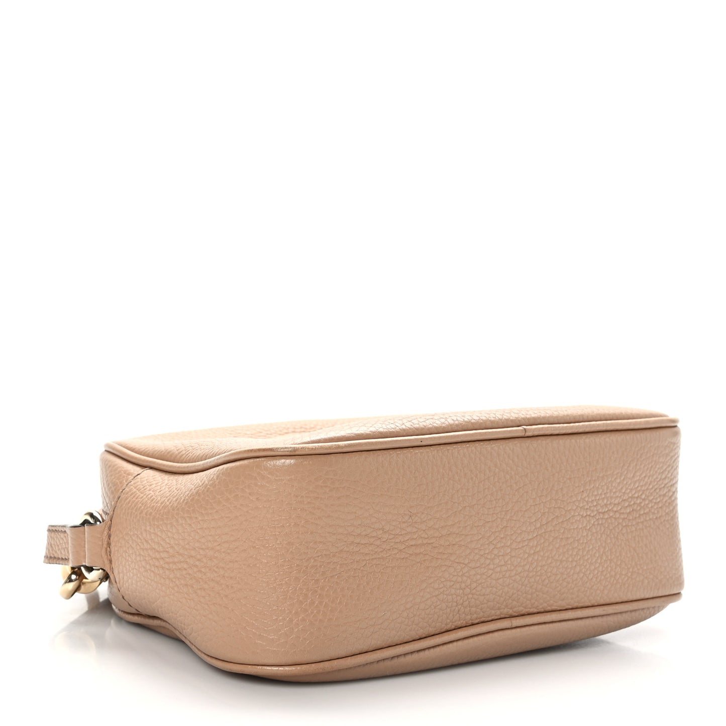 Pebbled Calfskin Small Soho Disco Bag Camelia