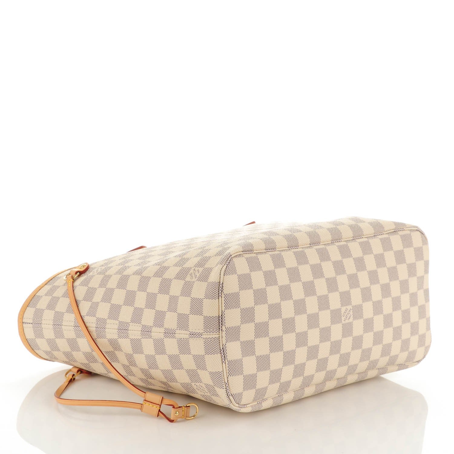 Louis Vuitton Damier Azur Neverfull MM Rose Ballerine 4 of 7