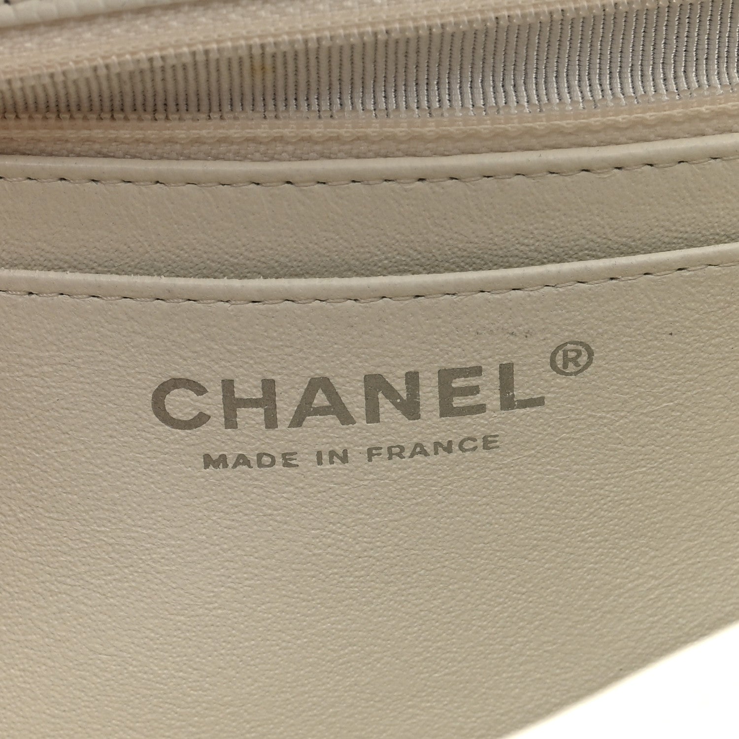 Chanel Caviar Quilted Jumbo Single Flap White 6 of 10