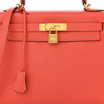 Hermes Togo Kelly Retourne 28 Rose Jaipur 8 of 12