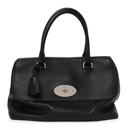 Mulberry Glossy Goatskin Medium Del Rey Satchel Black 1 of 9