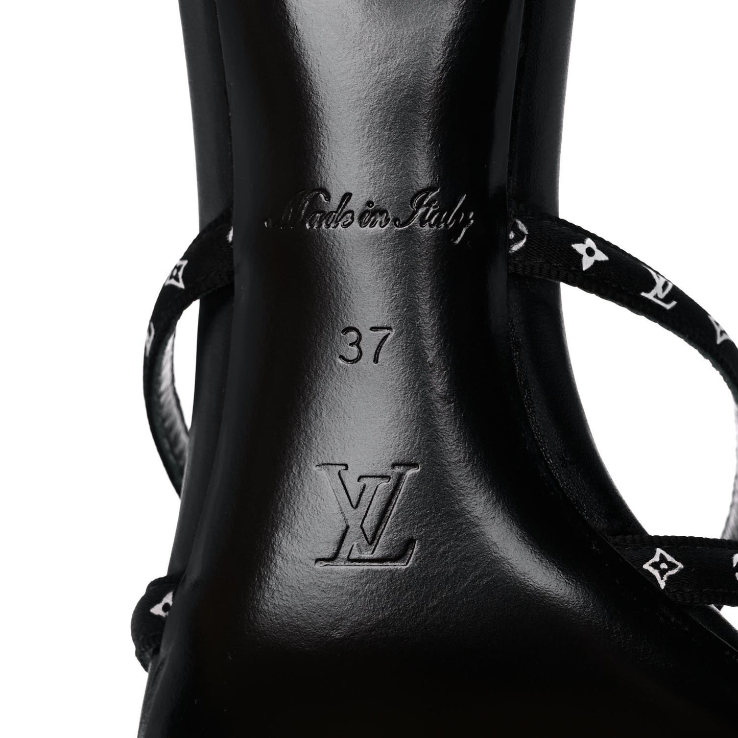 Satin Calfskin Citizen Thong Sandal 37 Black