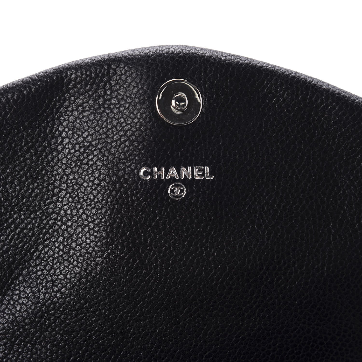 Chanel Caviar Half Moon Wallet On Chain WOC Black 8 of 12