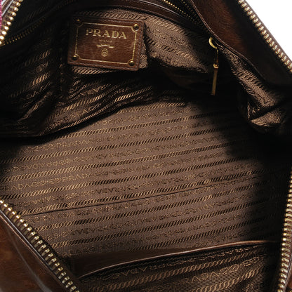 Prada Vitello Shine Bauletto Nocciolo 6 of 9