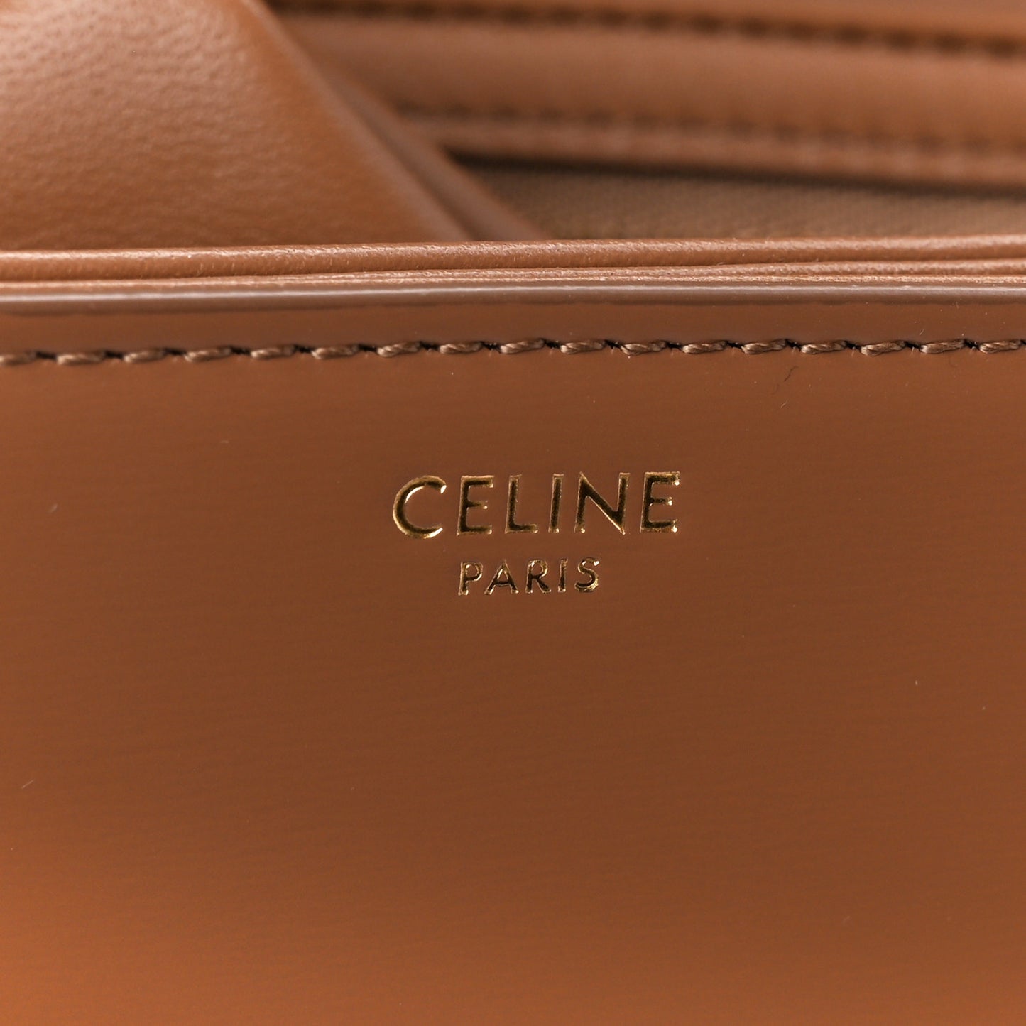 Shiny Calfskin Medium Triomphe Bronze