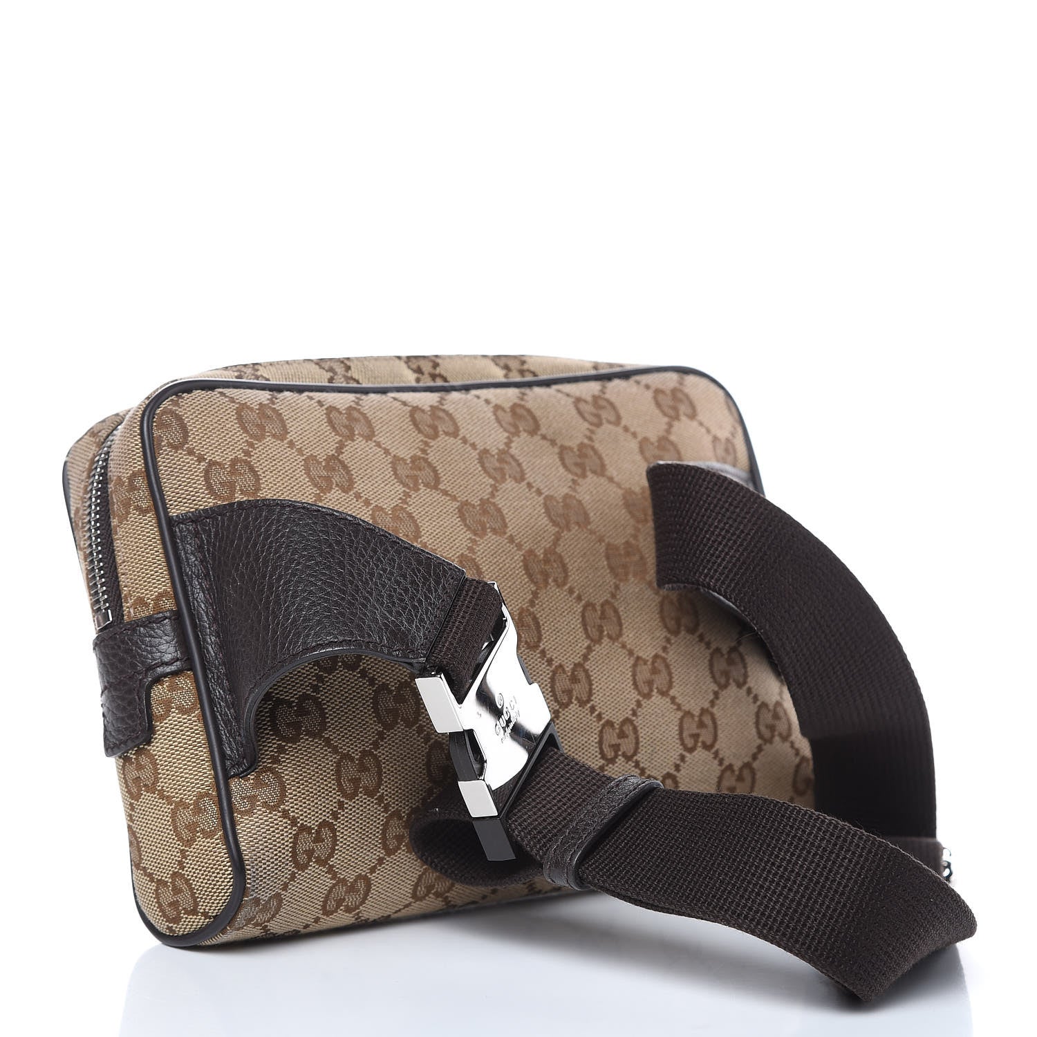 Gucci Monogram Belt Bag Dark Brown 3 of 11
