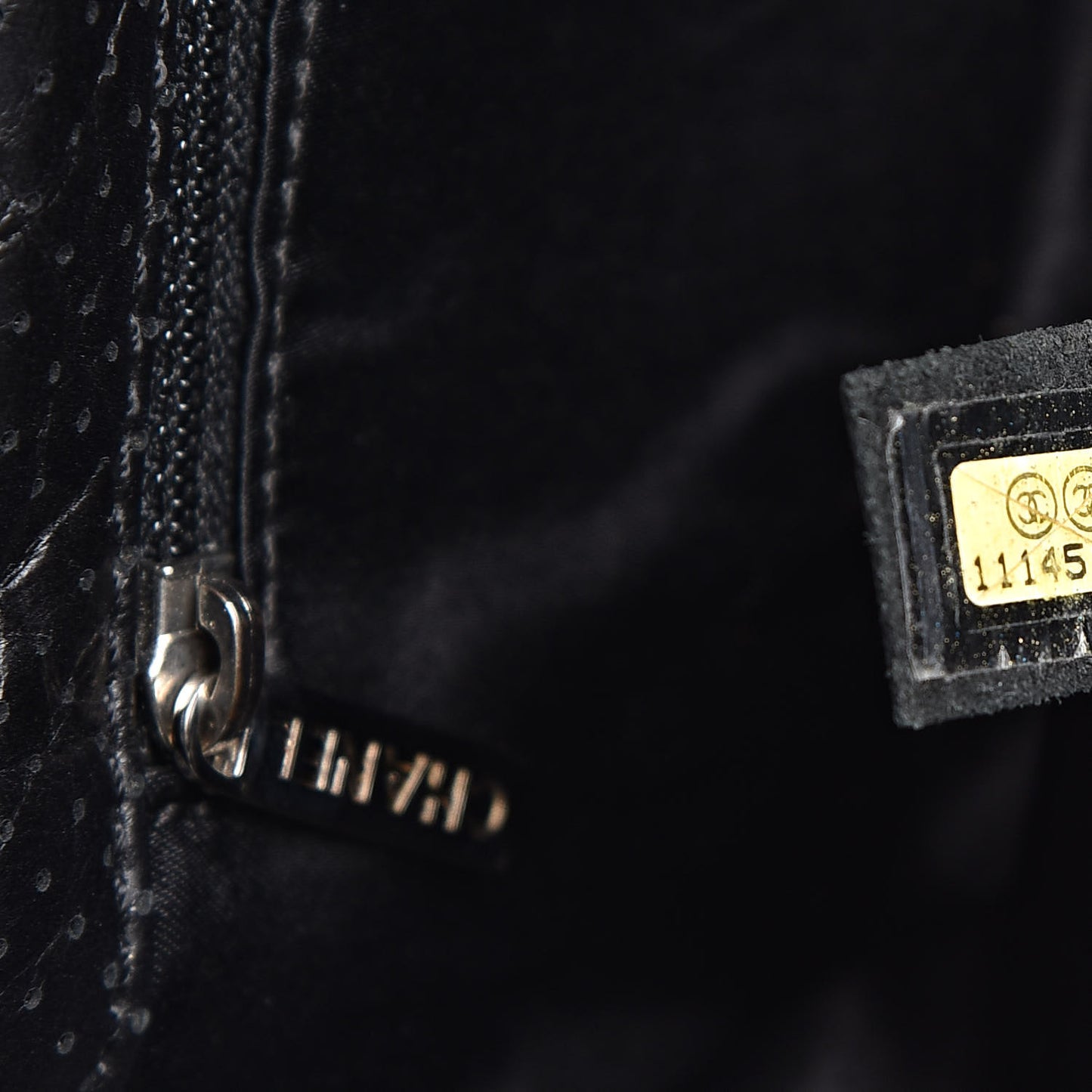 Calfskin Perforated 50's Satchel Black