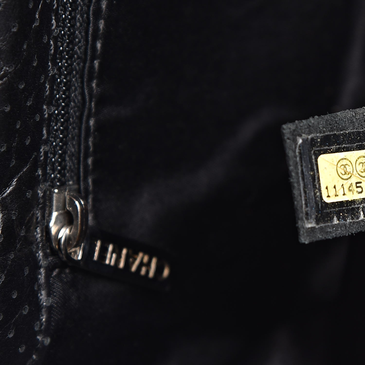 Chanel Calfskin Perforated 50's Satchel Black 7 of 12
