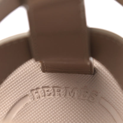 Hermes Calfskin Womens Enid Sandals 38 Argile 8 of 10